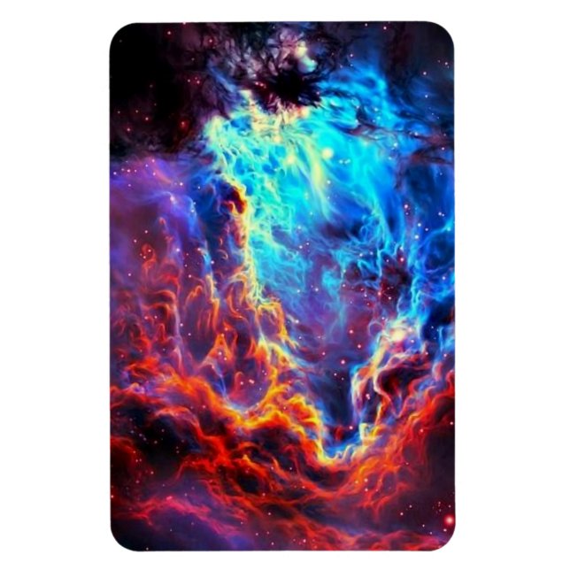 Awe-Inspiring Colour Composite Star Nebula Magnet (Vertical)
