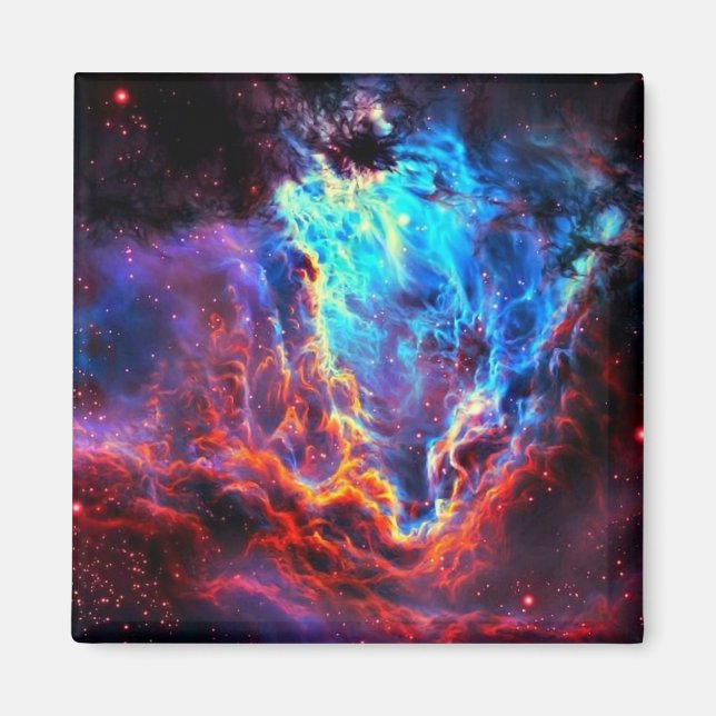 Awe-Inspiring Colour Composite Star Nebula Magnet (Front)