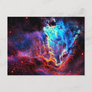 Awe-Inspiring Colour Composite Star Nebula Postcard