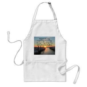AWE-INSPIRING SERENITY PRAYER SUNSET PHOTO DESIGN STANDARD APRON