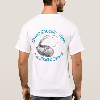 Awe Shucks Oysters Logo Shirtt - Men T-Shirt