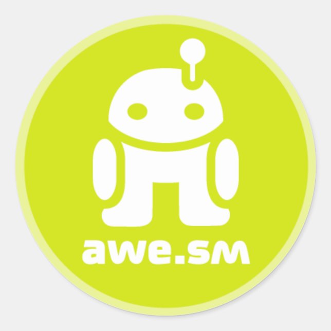 awe.sm-o Sticker (Green) (Front)