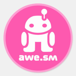 awe.sm-o Sticker (Pink)
