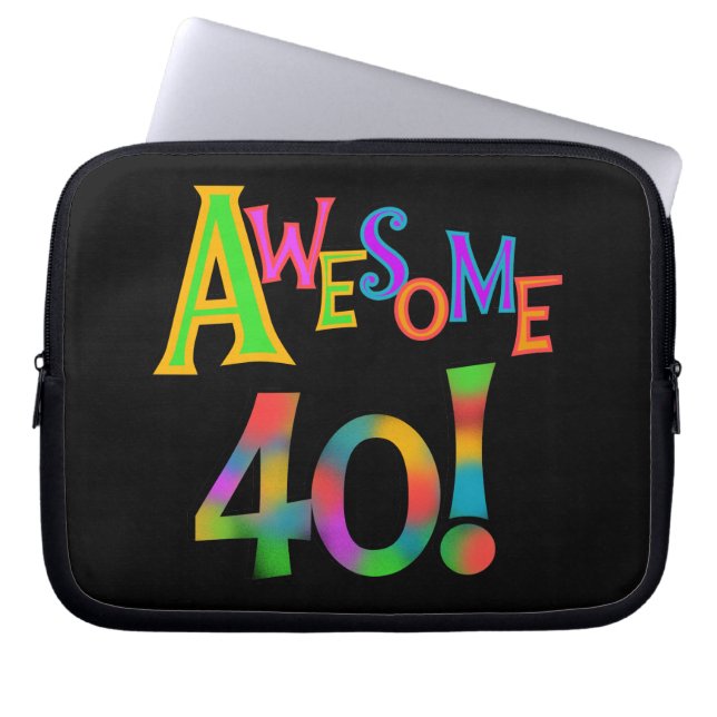 Awesome 40 Birthday T-shirts and Gifts Laptop Sleeve (Front)