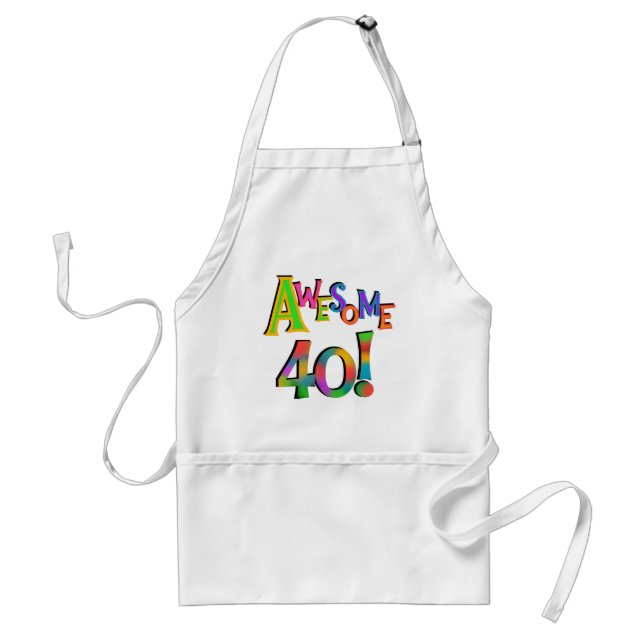 Awesome 40 Birthday T-shirts and Gifts Standard Apron (Front)