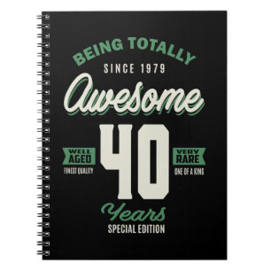 Awesome 40 Years Notebook