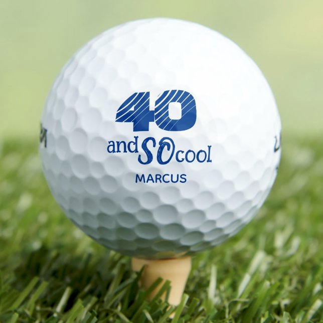 Awesome 40th birthday golf balls 40 years party (Creator Uploaded)