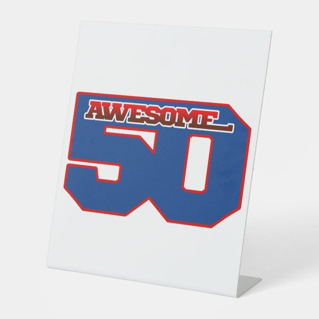 awesome 50 pedestal sign (Front)