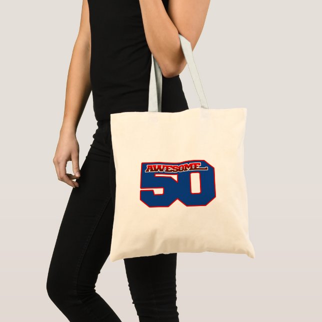 awesome 50 tote bag (Front (Product))