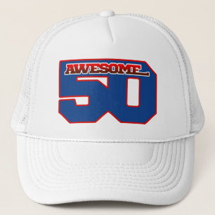 awesome 50 trucker hat