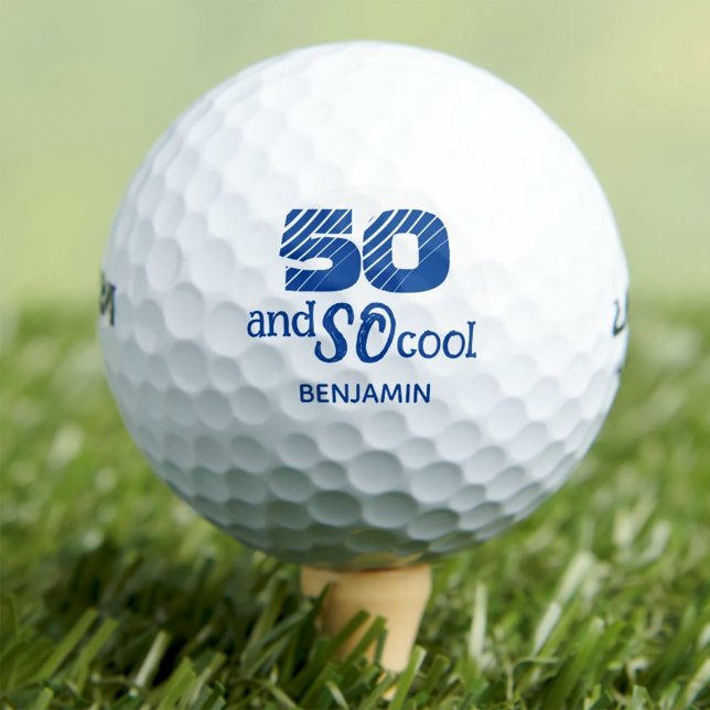 Awesome 50th birthday golf balls 50 years party (Creator Uploaded)