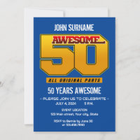 Awesome 50th Birthday Party All Original Parts