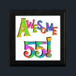 Awesome 55 Birthday T-shirts and Gifts Gift Box<br><div class="desc">If you or someone you know is turning 55 years old,  you'll love our Awesome 55 T-shirts,  mugs,  buttons,  cards,  stickers,  bags,  hoodies,  and more with a colourful text design. Great for wearing on your milestone 55th birthday to the party or all day,  and can be worn all year!</div>