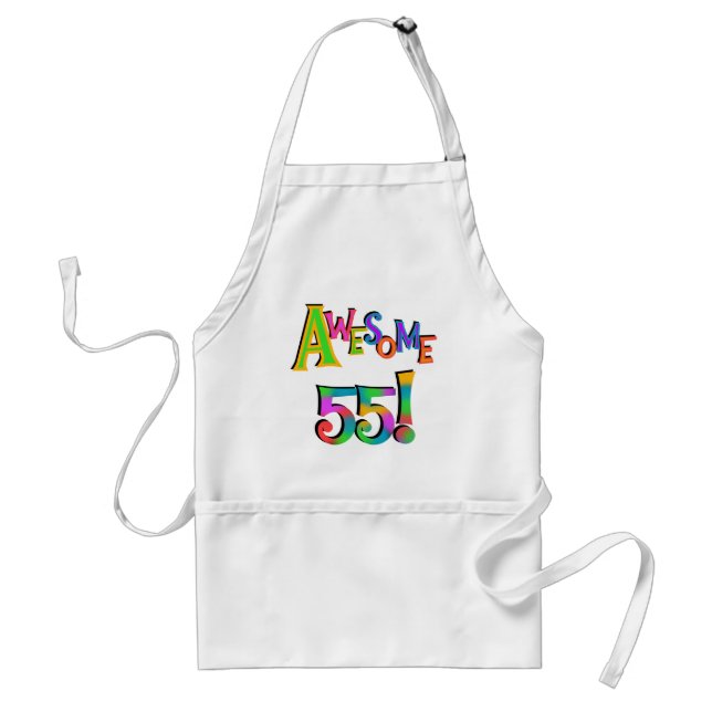 Awesome 55 Birthday T-shirts and Gifts Standard Apron (Front)