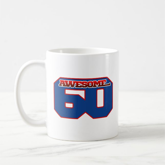 awesome 60 coffee mug (Left)