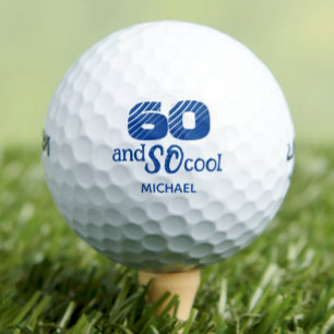 Awesome 60th birthday golf balls 60 years party