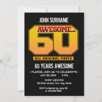 Awesome 60th Birthday Party All Original Parts