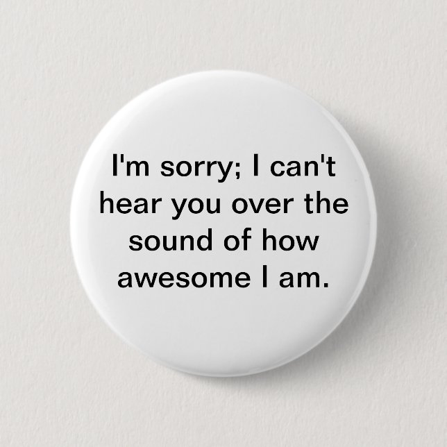 Awesome! 6 Cm Round Badge (Front)