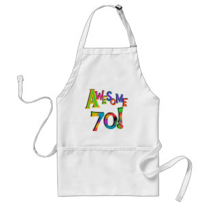 Awesome 70 Birthday T-shirts and Gifts Standard Apron