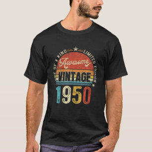 Awesome 72 Years Old Vintage 1950 Retro 72Nd Birth T-Shirt