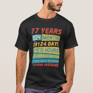 Awesome 77 Years Old Limited Edition Vintage 77Th T-Shirt