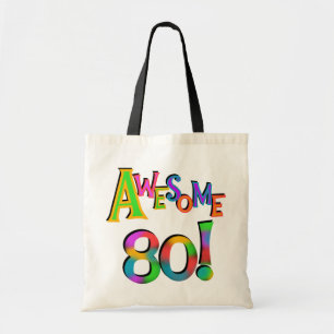 Awesome 80 Birthday T-shirts and Gifts Tote Bag