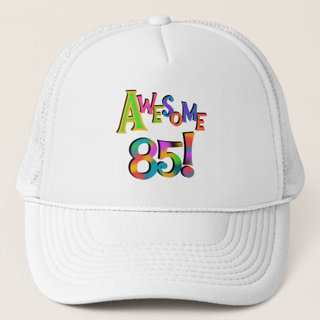 Awesome 85 Birthday T-shirts and Gifts Trucker Hat (Front)
