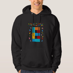 Awesome 8 Years Old Birthday Kids Building Blocks Hoodie