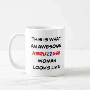 awesome abruzzese woman coffee mug