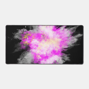 Awesome Abstract Powder Paint Explosion  Desk Mat