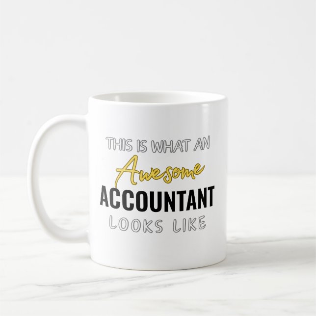 Awesome Accountant Looks Like Coffee Mug (Left)