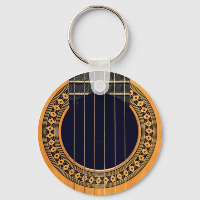 Awesome Acoustic Guitar Key Ring (Front)