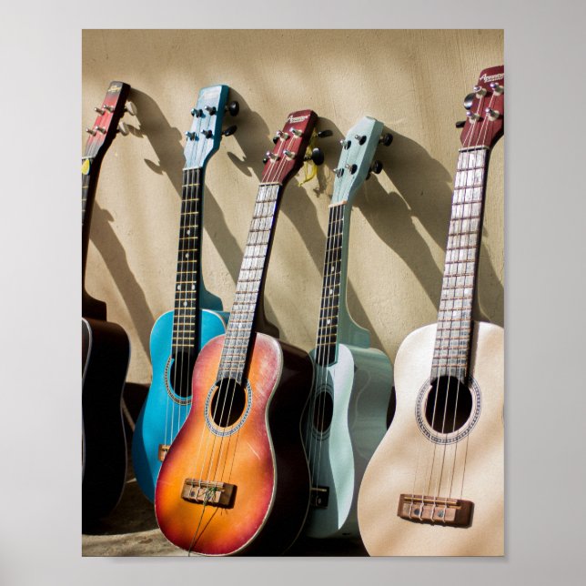 Awesome Acoustic Guitar Poster (Front)