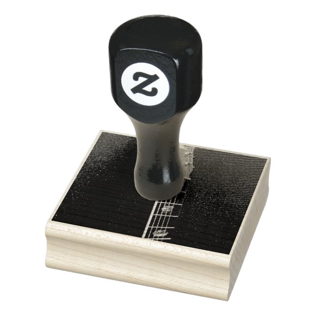 Awesome Acoustic Guitar Rubber Stamp (Stamp)