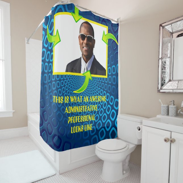 Awesome Administrative professional custom photo Shower Curtain (In Situ)