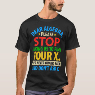 Awesome Algebra Complicated Math Apparel T-Shirt