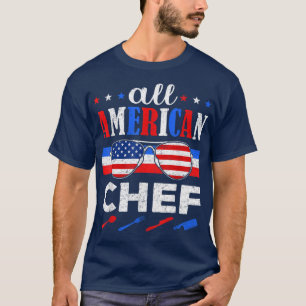 Awesome All American Chef USA Patriotic 4th Of Jul T-Shirt