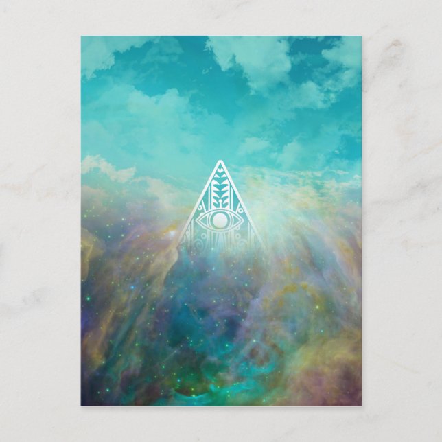 Awesome “All seeing eye” triangle Orion nebula Postcard (Front)
