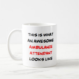 awesome ambulance attendant coffee mug