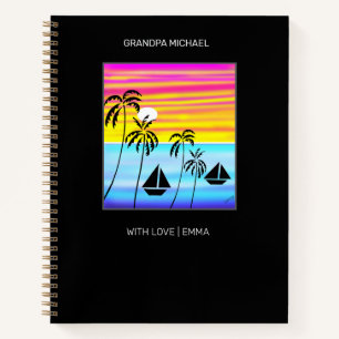 Awesome and Cute Tropical Sailing Notebook