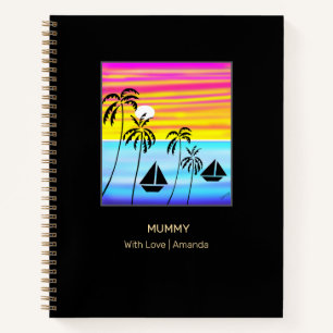 Awesome and Cute Tropical Sailing Notebook