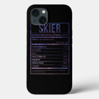 Awesome And Funny Nutrition Label Ski Skis Skier S