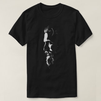 Awesome and mysterious man face with beard T-shirt