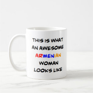 awesome armenian woman coffee mug