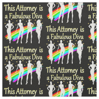 AWESOME ATTORNEY PARTY GIRL DESIGN FABRIC