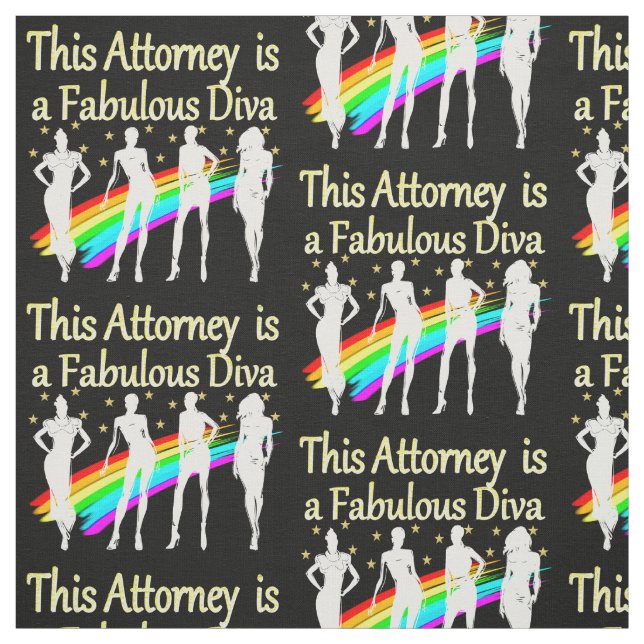 AWESOME ATTORNEY PARTY GIRL DESIGN FABRIC (Swatch)