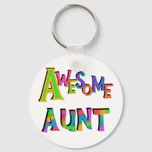 Awesome Aunt T-shirts and Gifts Key Ring