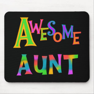 Awesome Aunt T-shirts and Gifts Mouse Pad