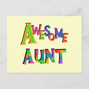 Awesome Aunt T-shirts and Gifts Postcard