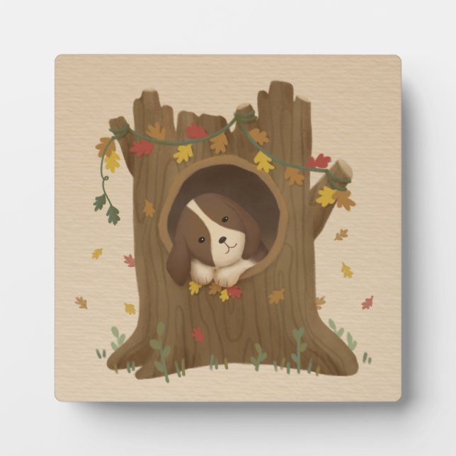 Awesome Autumn: Beagle Plaque (Front)